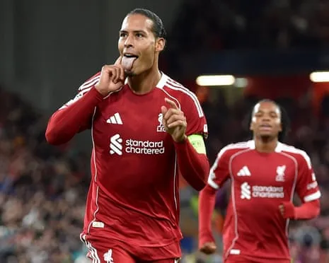 Virgil van Dijk scores last-gasp decisive goal versus Spanish giants